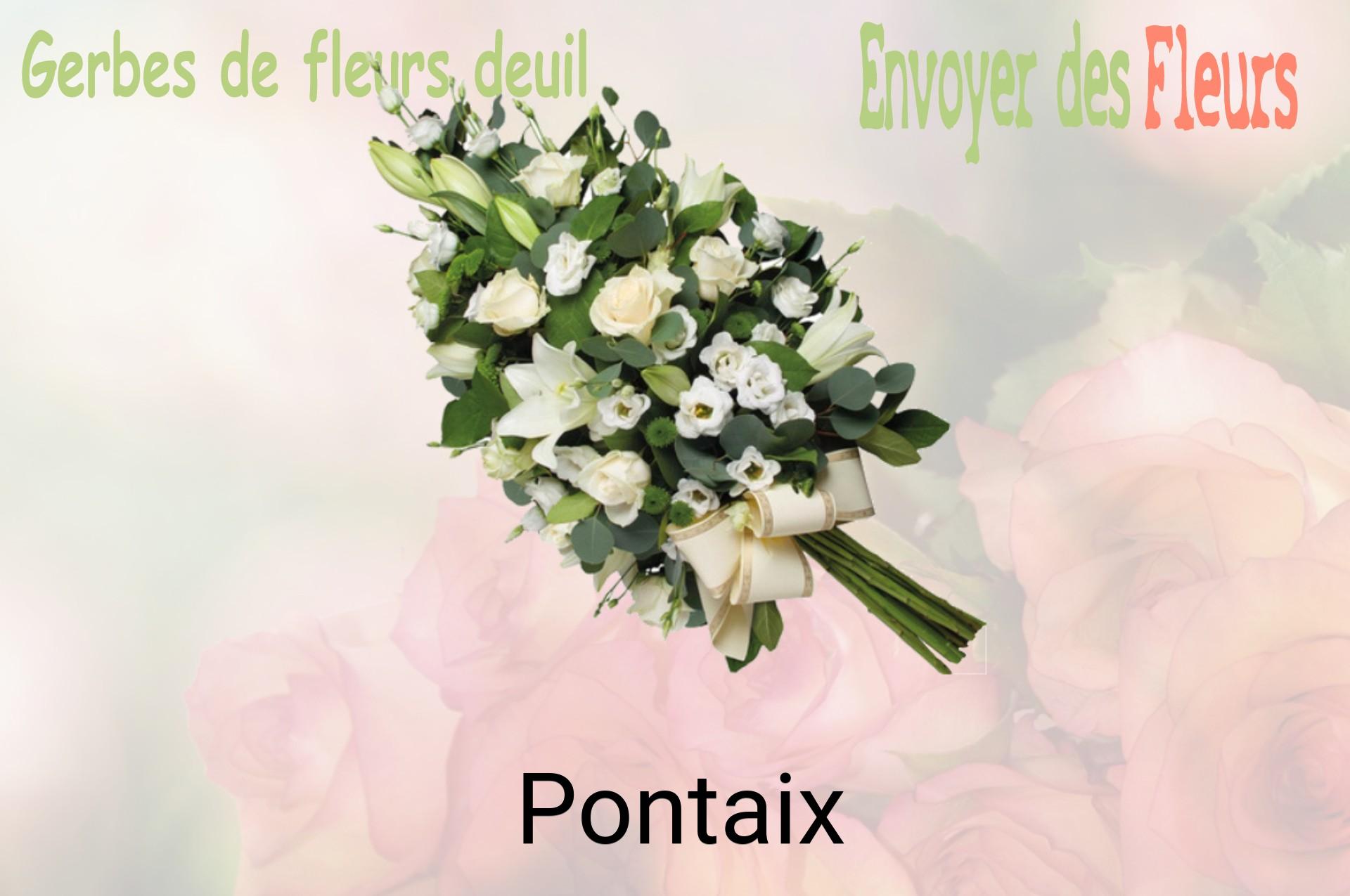 Gerbe de fleurs de deuil livrée à Pontaix